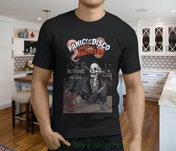 

Top Harajuku Short Sleeve Shirt New Cool Panic At The Disco Death Of A Bachelor Mens Black T-shirt Size S - 3xl