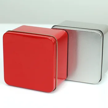 

100PCS 85*85*45mm General tea packaging metal packaging for high-grade tinplate box creative wedding candy boxes