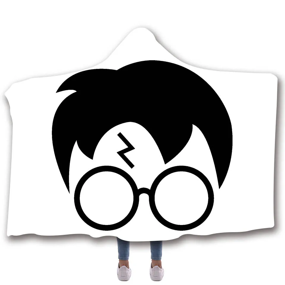 Movies Around Potter худи одеяло коралловый флис с капюшоном Одеяло зимнее теплое
