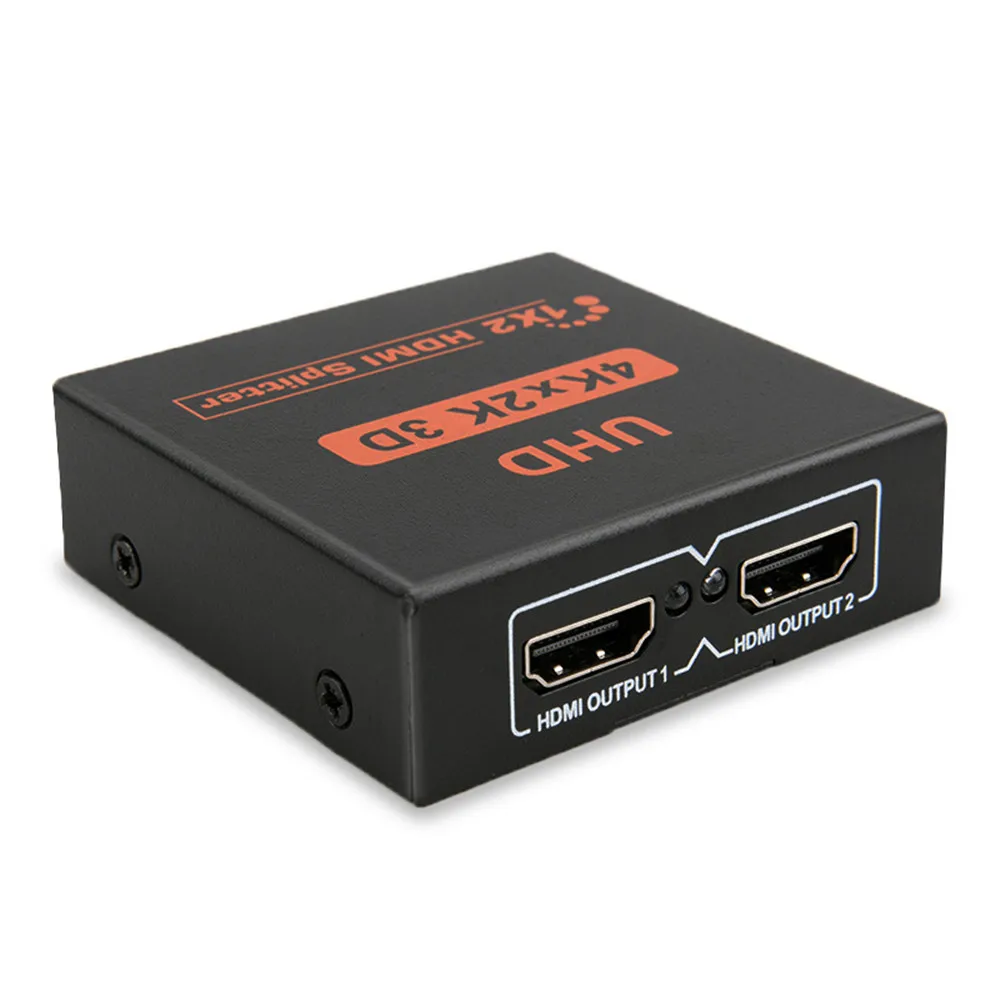 4K * 2K HD 1*2 HDMI сплиттер 1 вход 2 выхода видео разделитель распределитель коробка