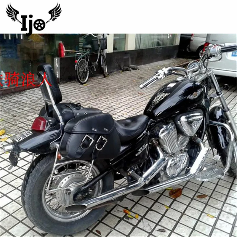 Maletero moto Боковая Сумка для Vespa hyosung harley softail mochila moto кожаная сумка для мотоцикла maletas moto мотоцикл седельная сумка