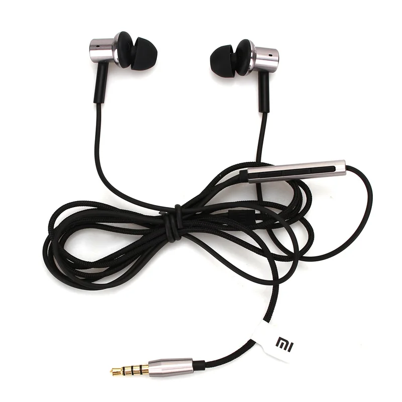 Original Xiaomi Hybrid Earphone 2 Units In-Ear Metal Bass HiFi Headset Xiaomi Ring Circle Iron Headphone With MEMS Microphones (2)