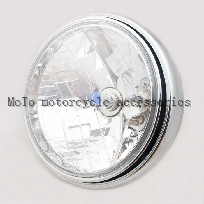 

DC12V Motorcycle Round Chrome Halogen Headlight Lamp For HONDA CB400 VTEC CB500 CB1300 Hornet250 Hornet600 Hornet900 VTR250