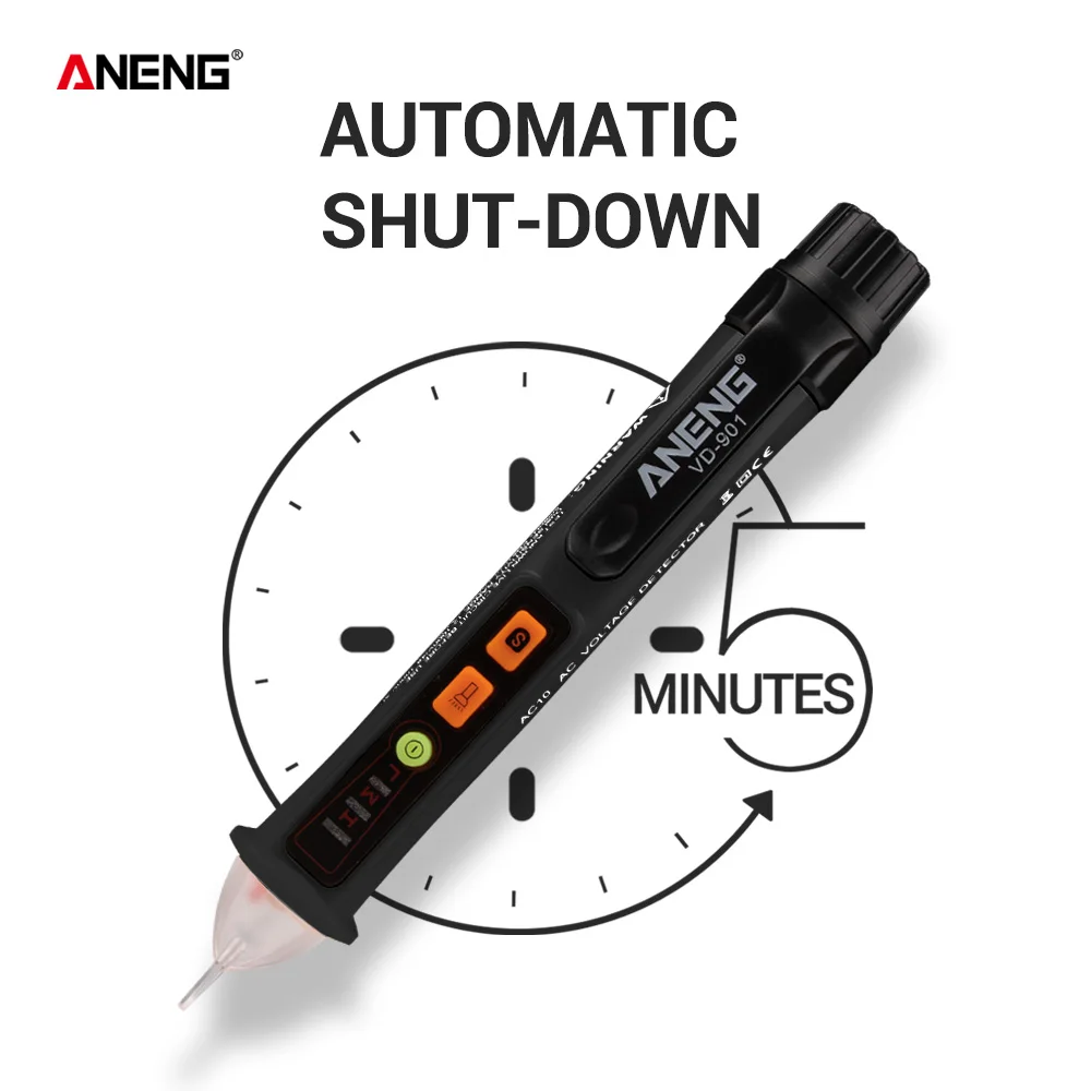 Non-Contact AC Voltage Tester 12-1000V AC Voltage Detectors auto power off electrical test pencil