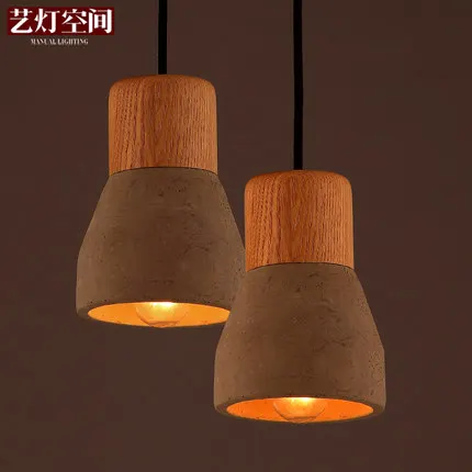 Loft Nordic Style Pendant Light Vintage Creative Cement Pendant Lights Personality Hanging Lamp Bar Art Deco Lighting