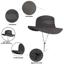 Рыбацкая Кепка с покрывалом с широкими полями Регулируемый дышащий водонепроницаемый навес Складная сетка спортивная шляпа аксессуары для спортивной одежды на открытом воздухе