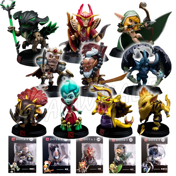 10 Types 12cm Defense Of The Ancients Dota 2 Heroes Character TI Championships PC Games Toys PVC Ac