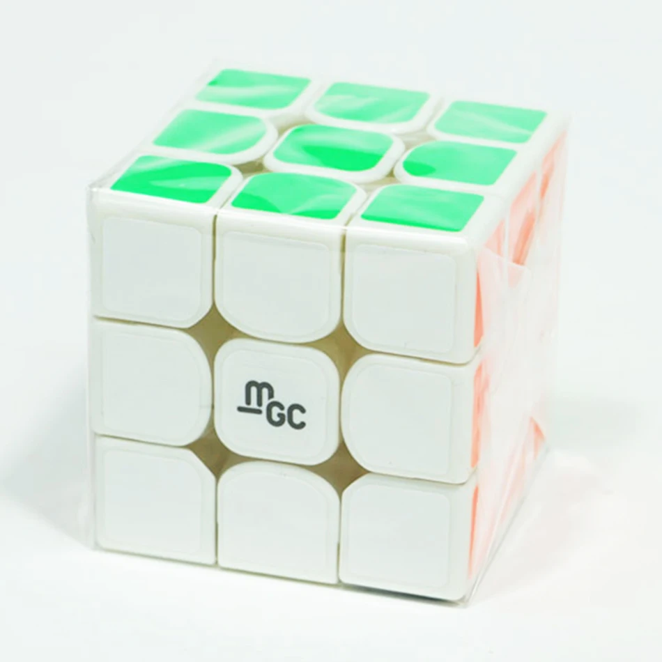 YJ MGC 3x3x3 V1 скоростной куб магнитный черный/белый YongJun 3*3 волшебный пазл игрушки