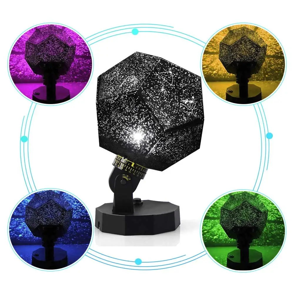 النجم سيد العارض LED ليلة ضوء 360 درجة السماء المرصعة بالنجوم الإسقاط USB مصباح قمري ل هدية الأطفال المنزل الديكور 2019 جديد DIY النجم سيد العارض LED ليلة ضوء 360 درجة السماء المرصعة بالنجوم الإسقاط USB مصباح قمري ل هدية الأطفال المنزل الديكور 2019 جديد DIY