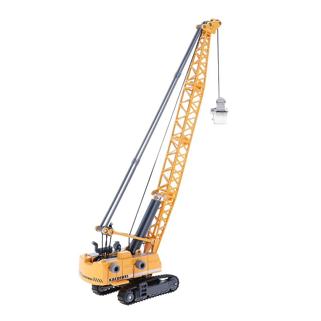 1:87 Tower Crane Excavator Diecast Construction Equipment Vehicle Model Toy