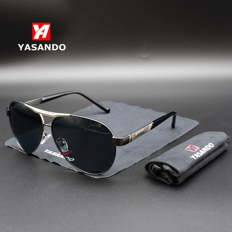 Модные солнцезащитные очки es для мужчин поляризационные 2019 YASANDO классические с