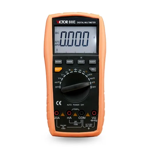 VICTOR 88E Large-screen LCD Handheld display digital multimeter