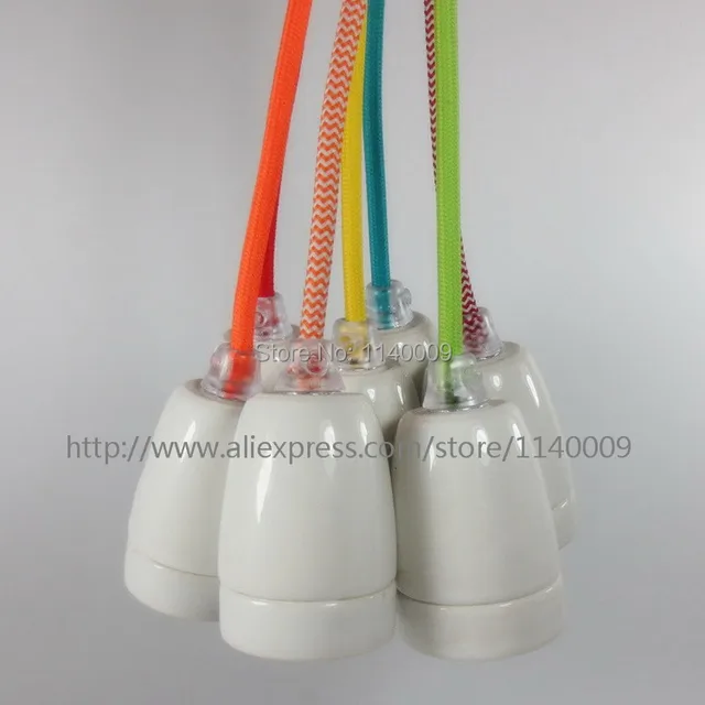 Porzellan Anhänger Licht Fassung E27 Glühbirne Sockel mit Vintage ... Porzellan Anhänger Licht Fassung E27 Glühbirne Sockel mit Vintage ...