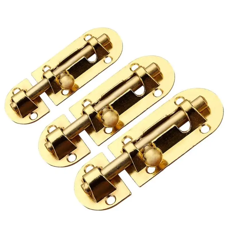 Stainless Steel Round Door Lock Window Gate Latch Home Security Sliding