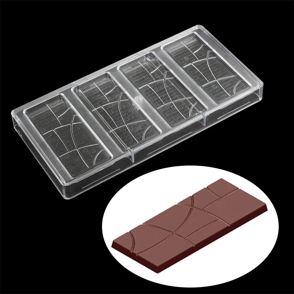 

Candy bar chocolate mold for baking confectionery inventory cake decorating tools Clear Hard Chocolate Maker Polycarbonate mld