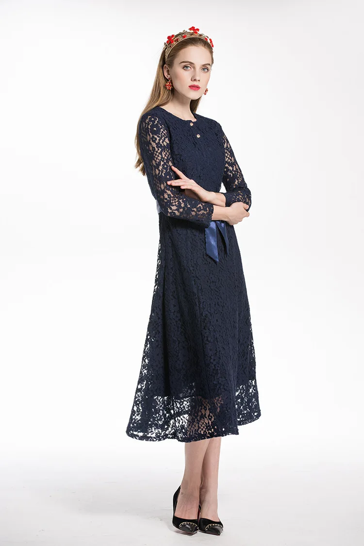 Office Vintage Tea Length Dress