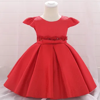 

Lush 2019 Baby Girl Dress 0-24M 1 Year Baby Girls Birthday Dresses for Infant Toddler Girls Lace Vestido party princess dress