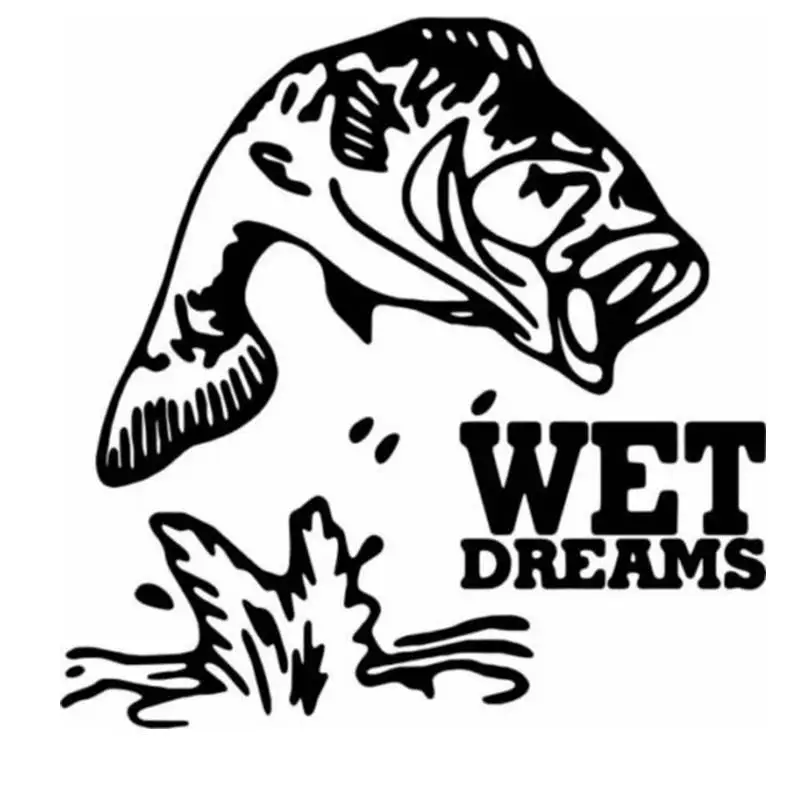 Fishing Sticker Car Bass Fish Decal Angling Hooks Tackle Shop Posters Vinyl Wall Decals Hunter Decor Mural Sticker
