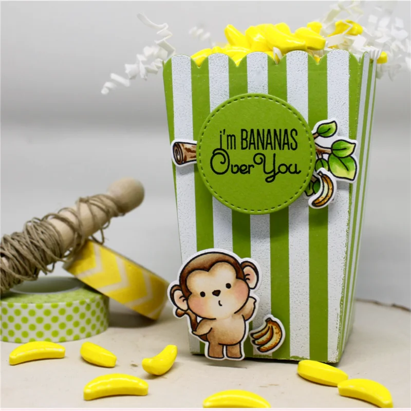 GJCrafts 5 шт./лот коробка для попкорна металлический трафарет Новый Трафареты DIY 108*100