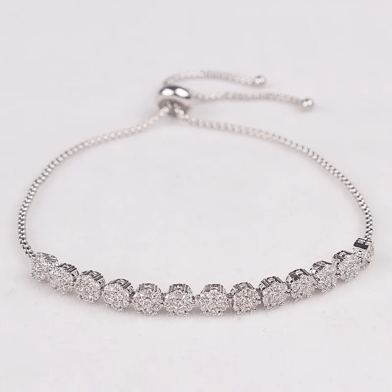 

Luxury pave setting setting flower shaped Bracelets ,hand piece ,stunning jewelry accessories