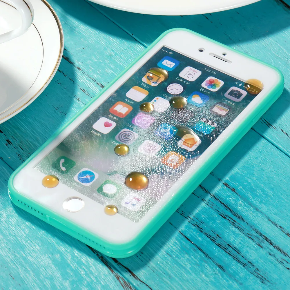 

KISSCASE Transparent Waterproof Case for iPhone 7 8 Diving Swimming Cases for iPhone 5S SE Soft TPU Swim photography Underwater