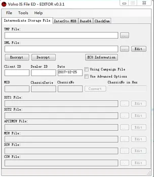 

VISFED 0.3.1 INTERMEDIATE STORAGE FILE ENCRYPTOR/DECRYPTOR (EDITOR) FOR Volvo + unlocked keygen
