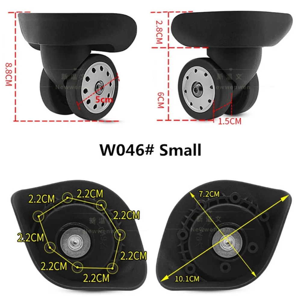 Замена багажных колес, ремонт резиновое колесо тележки для багажа аксессуары, ремонт Спиннер колеса для чемоданов W046