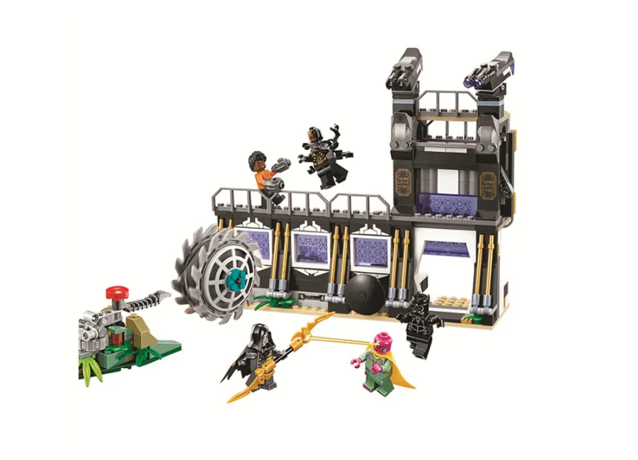 

MARVEL Super Heroes Black Panther Corvus Glaive Thresher Attack 10838 Model Building Blocks Toys Bricks Compatible With legoING