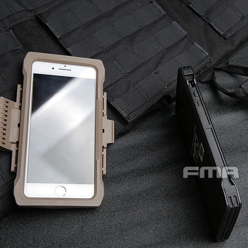 Новые тактические аксессуары FMA Iphone 7/8 Plus мобильный чехол для Molle BK/DE/FG TB1320