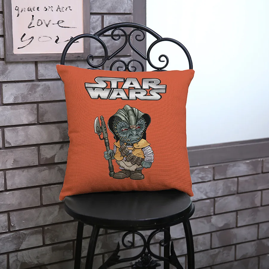 حرب النجوم نمط رمي الوسائد الأسود المحارب يودا سلسلة القطن الكتان وسادة مكتب أريكة ديكور المنزل الخلفي المخدة حرب النجوم نمط رمي الوسائد الأسود المحارب يودا سلسلة القطن الكتان وسادة مكتب أريكة ديكور المنزل الخلفي المخدة