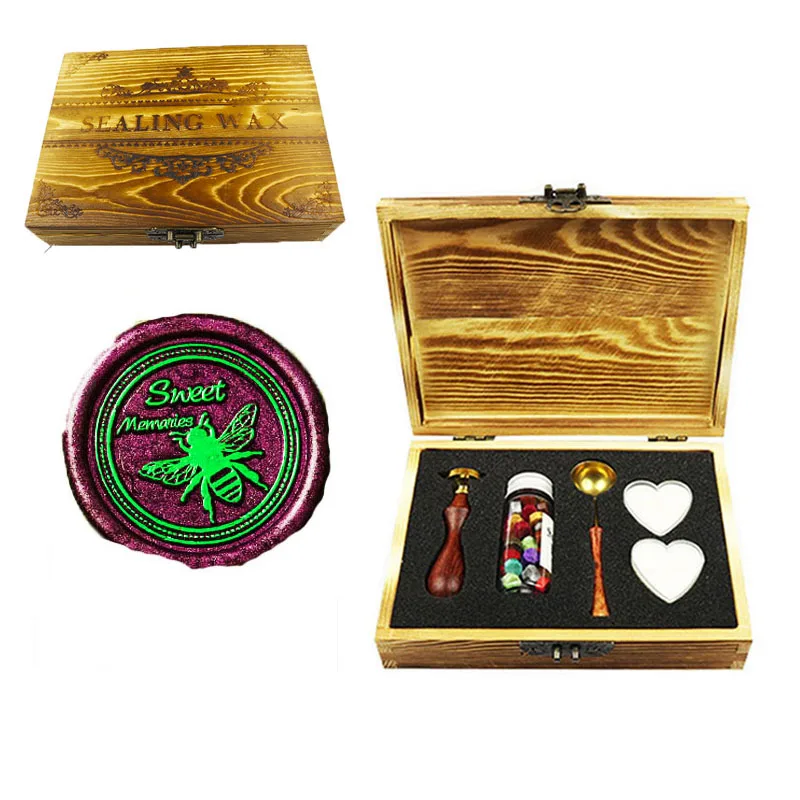 

Sweet Bee Wax Seal Stamp for Wedding, Perfect Decoration for Invitations, Envelopes, Snail Mails, Wine Packages,