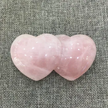 

Heart Shape Smooth rose crystal Gemstones Collectors stones and crystals