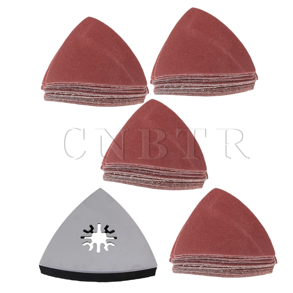 CNBTR 5 x 80mm Universal Oscillating Polishing Triangular Sanding Pad Sandpaper Set CNBTR 5 x 80mm Universal Oscillating Polishing Triangular Sanding Pad Sandpaper Set