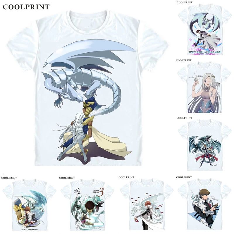 Camiseta De Manga Corta Con Diseno De Dragon Buruaizu Camiseta De Manga Corta Con Diseno De Los Ojos Azules Y El Rey De Los Juegos Yu Gi Oh Camisetas Aliexpress