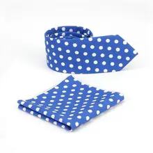 Бренд для мужчин жаккард горошек узкий галстук жених свадебная деловая вечеринка галстук Карманный квадратный набор носовые платки платок