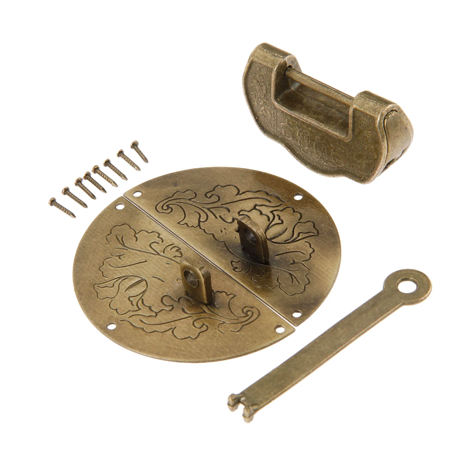DRELD Antique Furniture Hardware Set Toggle Latch Hasp Buckle Clasp+Decorative Chinese Old Padlock Lock For Jewelry Wooden Box DRELD Antique Furniture Hardware Set Toggle Latch Hasp Buckle Clasp+Decorative Chinese Old Padlock Lock For Jewelry Wooden Box