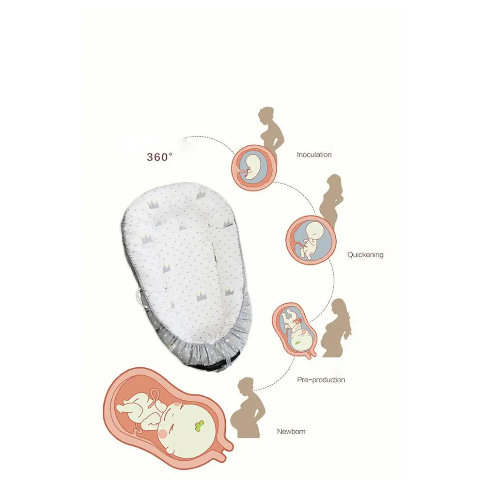 Детская кроватка для новорожденных детская портативная многофункциональная Детская кровать детское гнездо Детские принадлежности