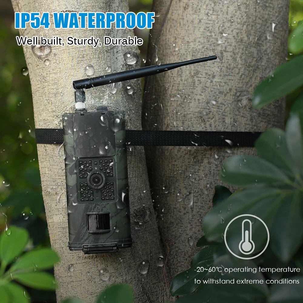 Trail Camera 2G GSM MMS SMS SMTP Wildlife Hunting Cameras 0.5S Trigger Time 940nm Infrared 16MP 1080P Photo Traps HC700M