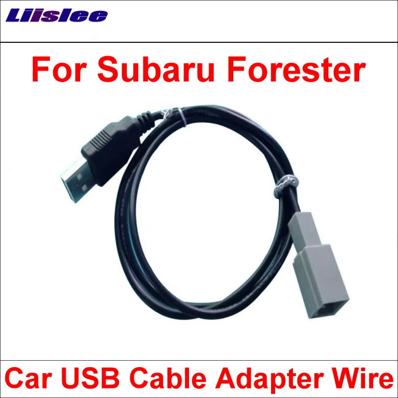 Оригинальные вилки к USB адаптер Conector для Subaru Forester Автомобильное CD-радио аудио медиа кабель провод данных