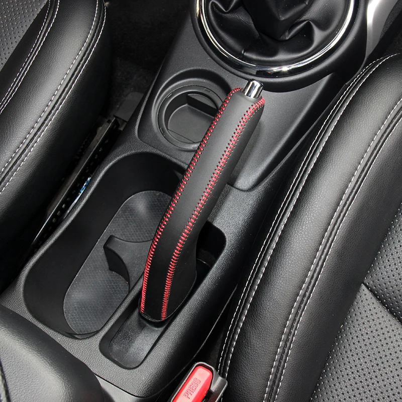 Чехол для ручного тормоза LS AUTO верх из натуральной кожи и замши Mitsubishi ASX Lancer