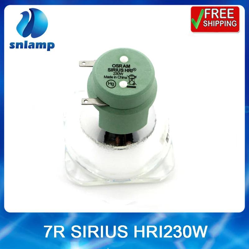

7R 230W sharpy Metal Halide Lamp moving beam lamp 230 SIRIUS HRI230W stage light for Osram