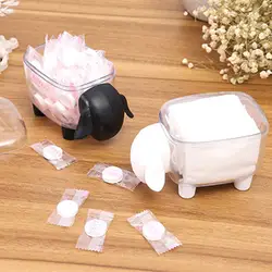 1 шт. креативные милые пыле прозрачной овец форме резервуар Пластик рабочего Коробка для хранения Организатор # K16