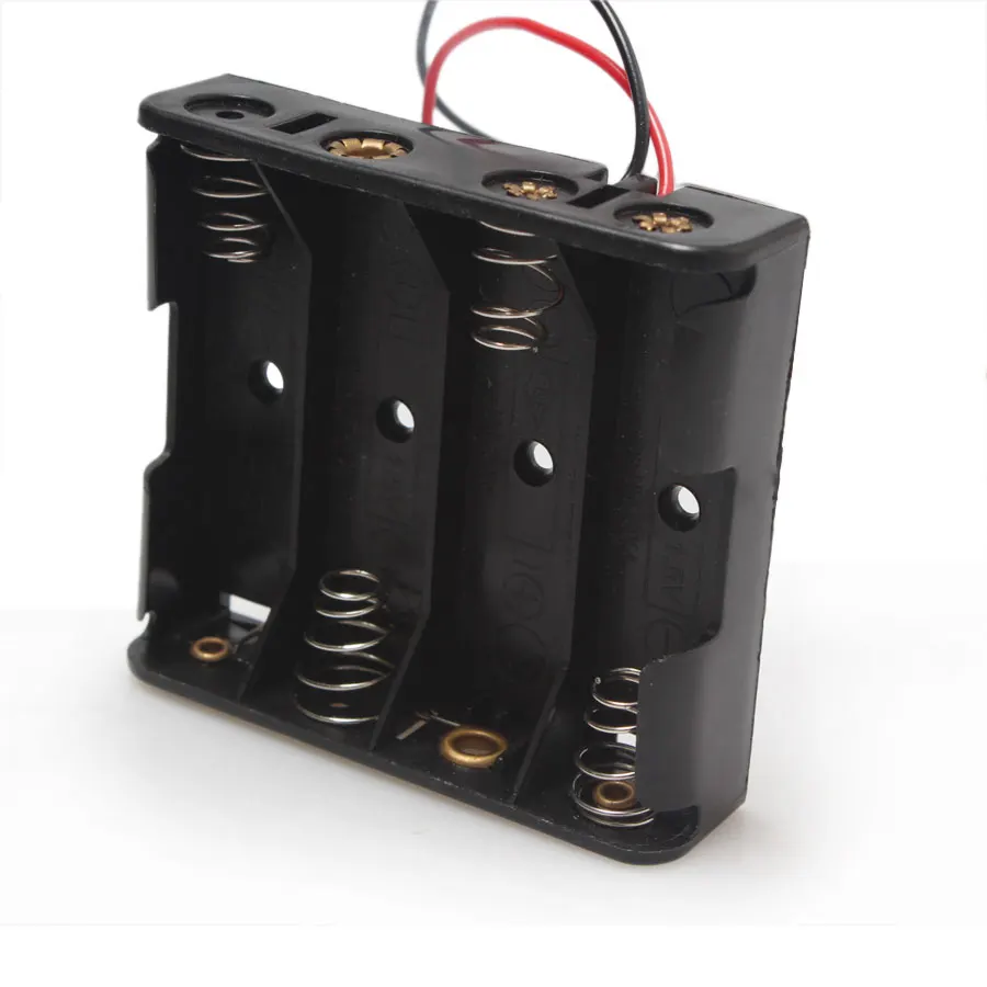 20PCS Battery Storage Box AA 4Slot Battery Holder Battery AA Pack With