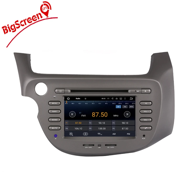 Excellent 7 Inch Android  Quad Core Car GPS Navigation For Honda Fit left 2007-2013 Multimedia  Free Map Monitor Bluetooth Stereo 3