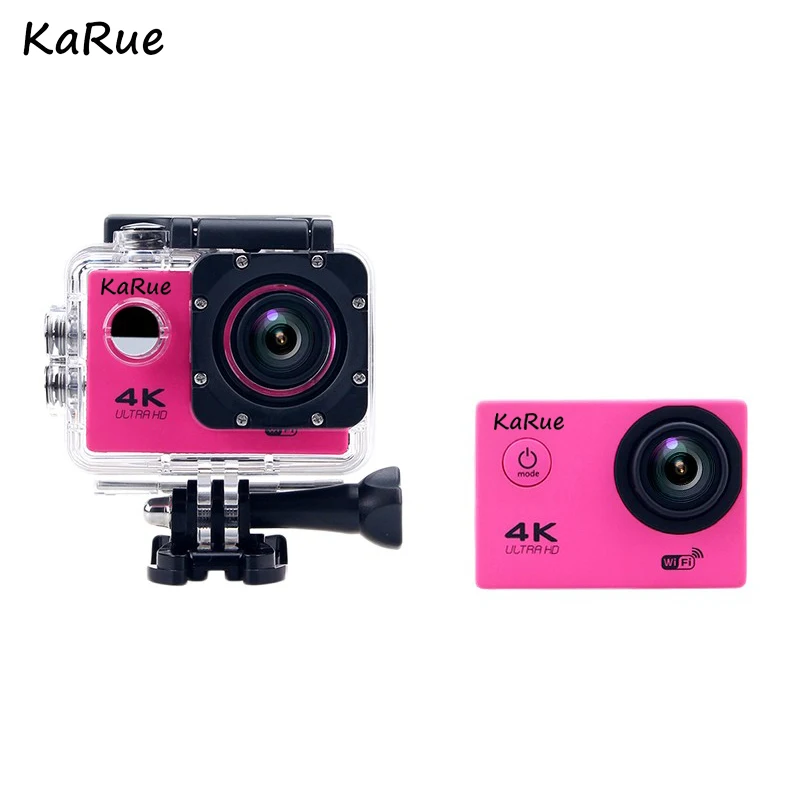 KaRue Экшн камера F60 Ultra HD 4K WiFi подводная 30M Спортивная 2 0 &quotlcd 1080p 60fps