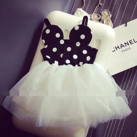 

Bosudhsou yyy-26 cute Baby Girls Mesh Dress Cute Minnie Mouse Dresses Kids Toddler Tutu PT Polka Dot Dress Children Clothing