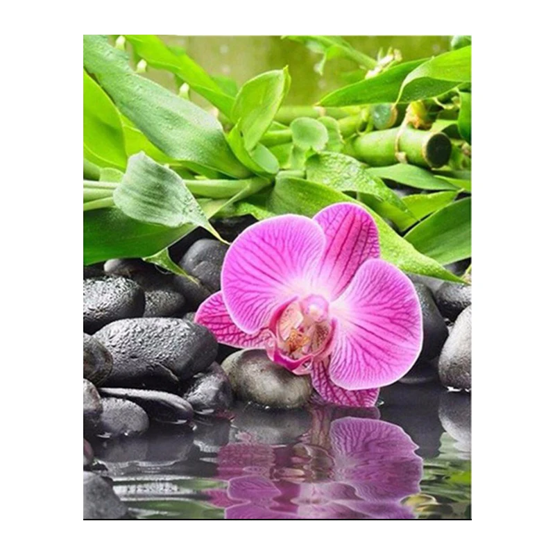 5D DIY Diamond Painting Flower Calla &amp;amp;amp;amp;amp;amp;amp;amp;amp;amp;Bamboo &amp;amp;amp;amp;amp;amp;amp;amp;amp;amp;Stone Embroidery Diamond Painting Cross Stitch Rhinestone Mosaic Painting 