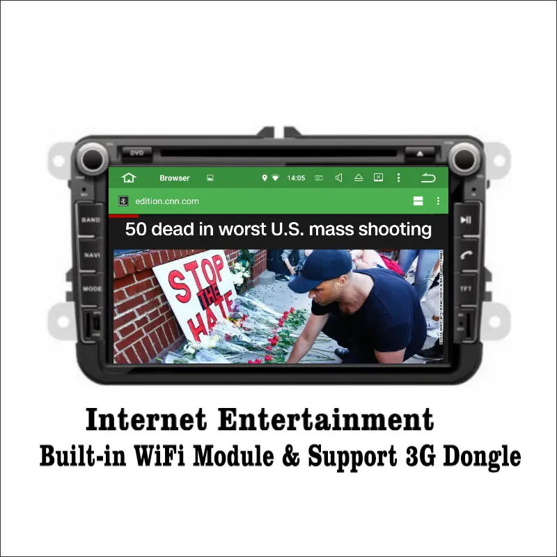 Discount Liislee For SEAT Alhambra Android 7.1 2G RAM Car Radio Audio Video Multimedia DVD Player WIFI GPS Navi Navigation DVR 2