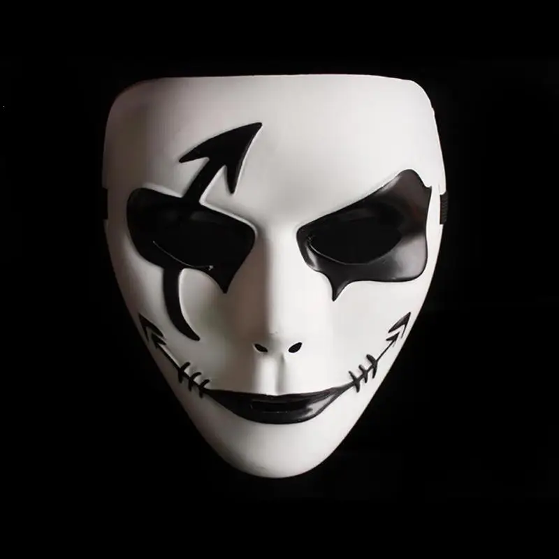 Hip-Hop Hand-Painted Masks Festival Celebrations Masquerade Dances Clown Cosplay Halloween Party Decorations A20 | Дом и сад