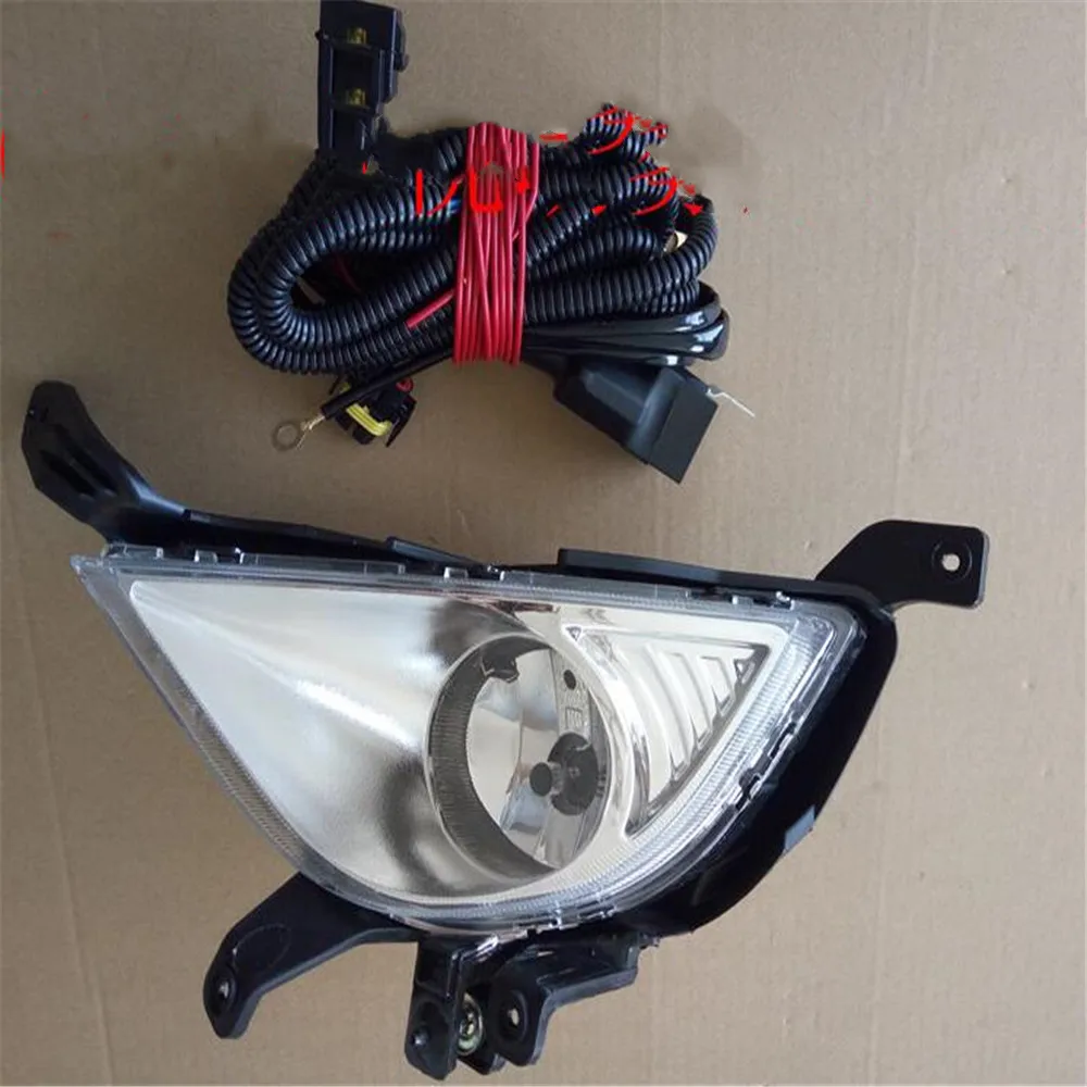

CAPQX For Hyundai Elantra 2008 2009 2010 Front Bumper fog light lamp Foglight Foglamp with harness wire kit